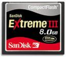 Compact Flash Sandisk Extreme III 8Gb